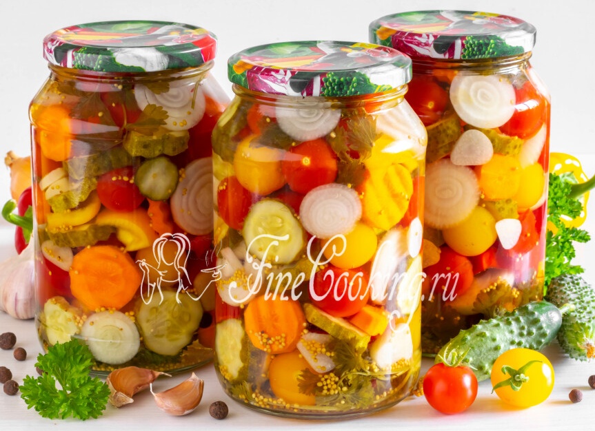 Домашний салат на зиму «Ассорти»