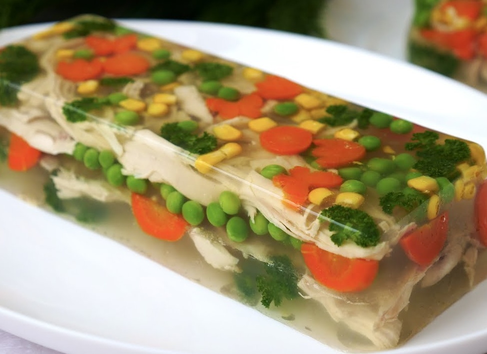 Куриное ЗАЛИВНОЕ с овощами на новый год