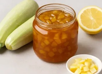 Янтарное варенье из кабачков с лимоном