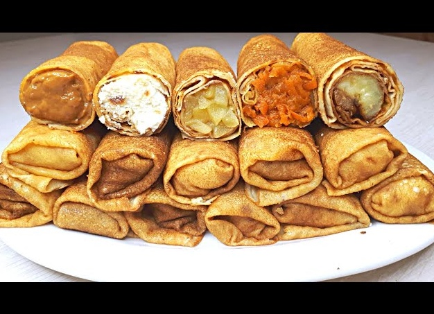 Блины со сладкой начинкой