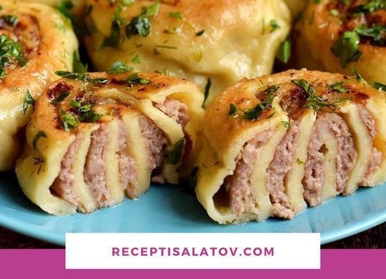 Ленивые пельмени с курятиной