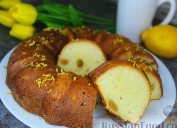 Лимонный манник с рикоттой на молоке