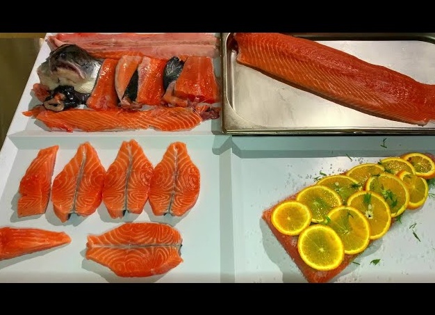 Как разделать красную рыбу на филе